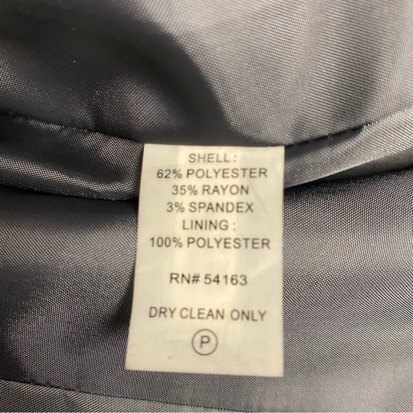 Calvin Klein Ladies Skirt Suit Size 14 Dark Gray Career Interview Office - Picture 16 of 16